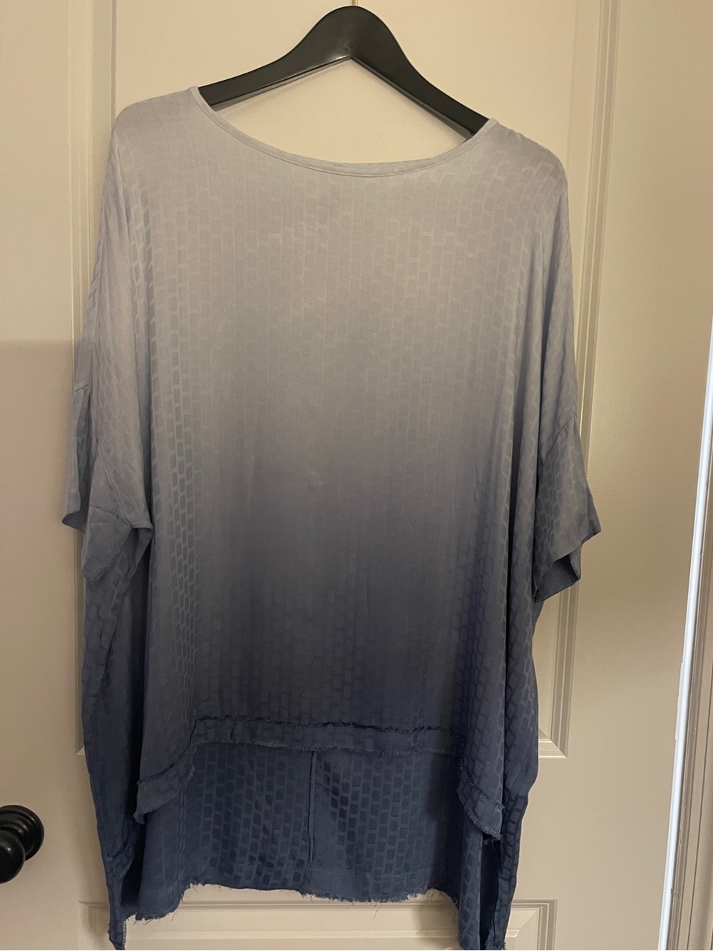 Mono B Ombre Blue Relaxed Dolman Tunic